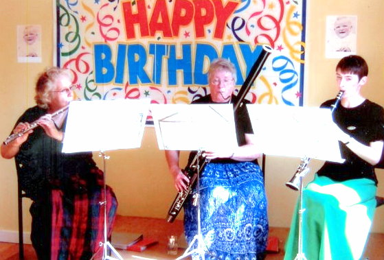 Trio at a birthday event
